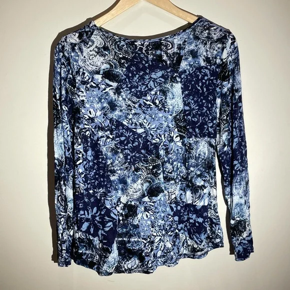 Simply Vera Wang Scoop Neck Long-Sleeve Shirt - Picture 3 of 7